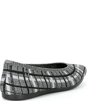 VIVAIA Aria 5.0 Plaid Stretch Knit Point Toe Flats