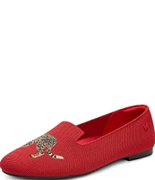 VIVAIA Audrey Stretch Knit Cheetah Loafers