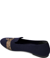 VIVAIA Audrey Stretch Knit Cheetah Loafers