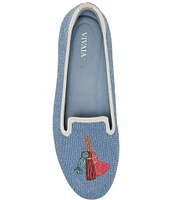 VIVAIA Audrey Stretch Knit Tassel Loafers