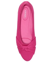 VIVAIA Bibi Stretch Knit Knotted Ballet Flats