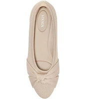 VIVAIA Bibi Stretch Knit Knotted Ballet Flats