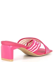 VIVAIA Jennifer Stretch Knit Cross Band Slide Sandals