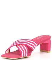 VIVAIA Jennifer Stretch Knit Cross Band Slide Sandals