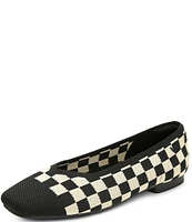 VIVAIA Margot 2.0 Stretch Knit Checkered Flats