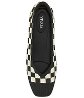 VIVAIA Margot 2.0 Stretch Knit Checkered Flats