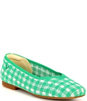 VIVAIA Margot 2.0 Stretch Knit Gingham Flats