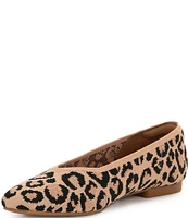 VIVAIA Margot 2.0 Stretch Knit Leopard Flats