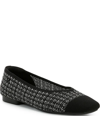 VIVAIA Margot 2.0 Stretch Knit Plaid Flats