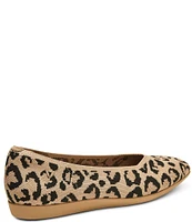 VIVAIA Margot Leopard Print Walker Stretch Knit Ballet Flats