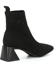 Vivaia Regina Pro Stretch Knit Square Toe Heeled Booties