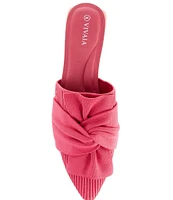 VIVAIA Yaffa Stretch Knit Bow Mules