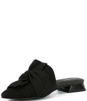 VIVAIA Yaffa Stretch Knit Bow Mules