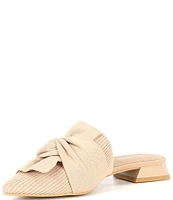 VIVAIA Yaffa Stretch Knit Bow Mules