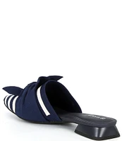 VIVAIA Yaffa Striped Stretch Knit Bow Mules