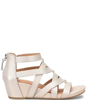 Vivi Leather Strappy Ornament Wedge Sandals