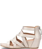 Vivi Leather Strappy Ornament Wedge Sandals