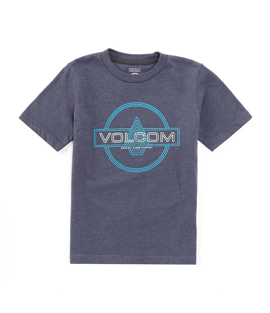 Volcom Little Boys 2T-4T Short Sleeve Liner Time Graphic T-Shirt