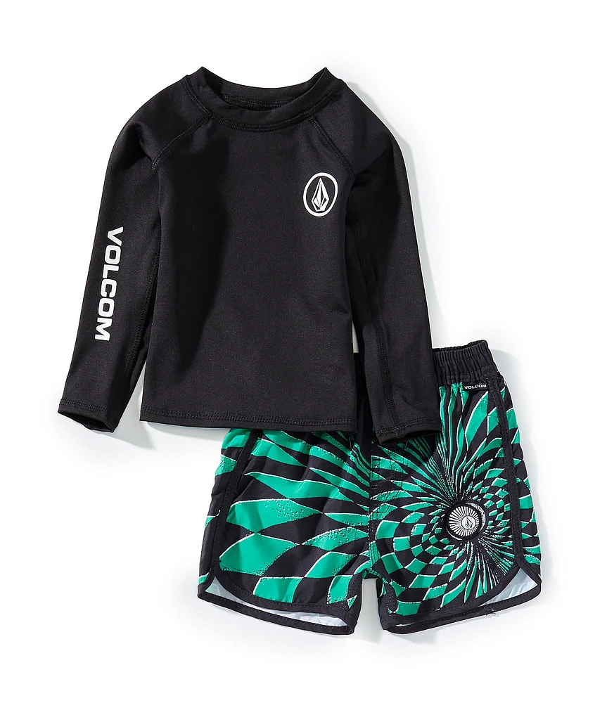 Volcom Baby Boys 12-24 Months Rashguard T-Shirt & Swim Short Set