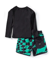 Volcom Baby Boys 12-24 Months Rashguard T-Shirt & Swim Short Set