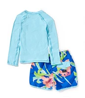 Volcom Baby Boys 12-24 Months Rashguard T-Shirt & Floral Swim Short Set