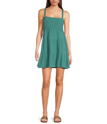Volcom Beach Moon Stone Gauze Sleeveless Dress