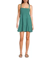 Volcom Beach Moon Stone Gauze Sleeveless Dress