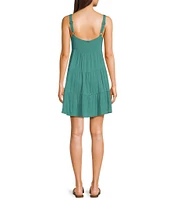 Volcom Beach Moon Stone Gauze Sleeveless Dress