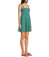 Volcom Beach Moon Stone Gauze Sleeveless Dress