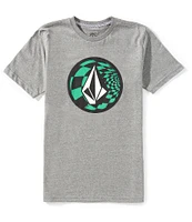 Volcom Big Boys 8-20 Crisp Stone Fill Short Sleeve Graphic T-Shirt