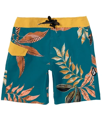 Volcom Big Boys 8-20 Lido Print Mod 16#double; Outseam Board Shorts