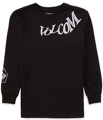 Volcom Big Boys 8-20 Long Sleeve Contort Graphic Sweatshirt