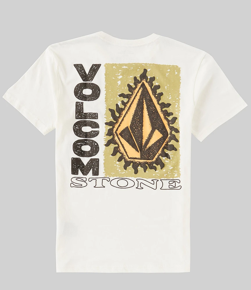 Volcom Big Boys 8-20 Short Sleeve Flamed Logo Graphic T-Shirt