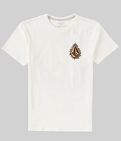 Volcom Big Boys 8-20 Short Sleeve Flamed Logo Graphic T-Shirt