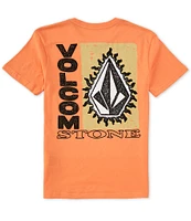 Volcom Big Boys 8-20 Short Sleeve Flamed Logo Graphic T-Shirt