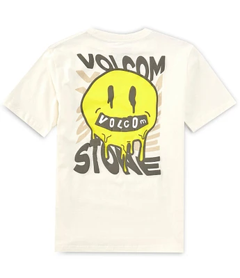 Volcom Big Boys 8-20 Short Sleeve Melting Smile Graphic T-Shirt