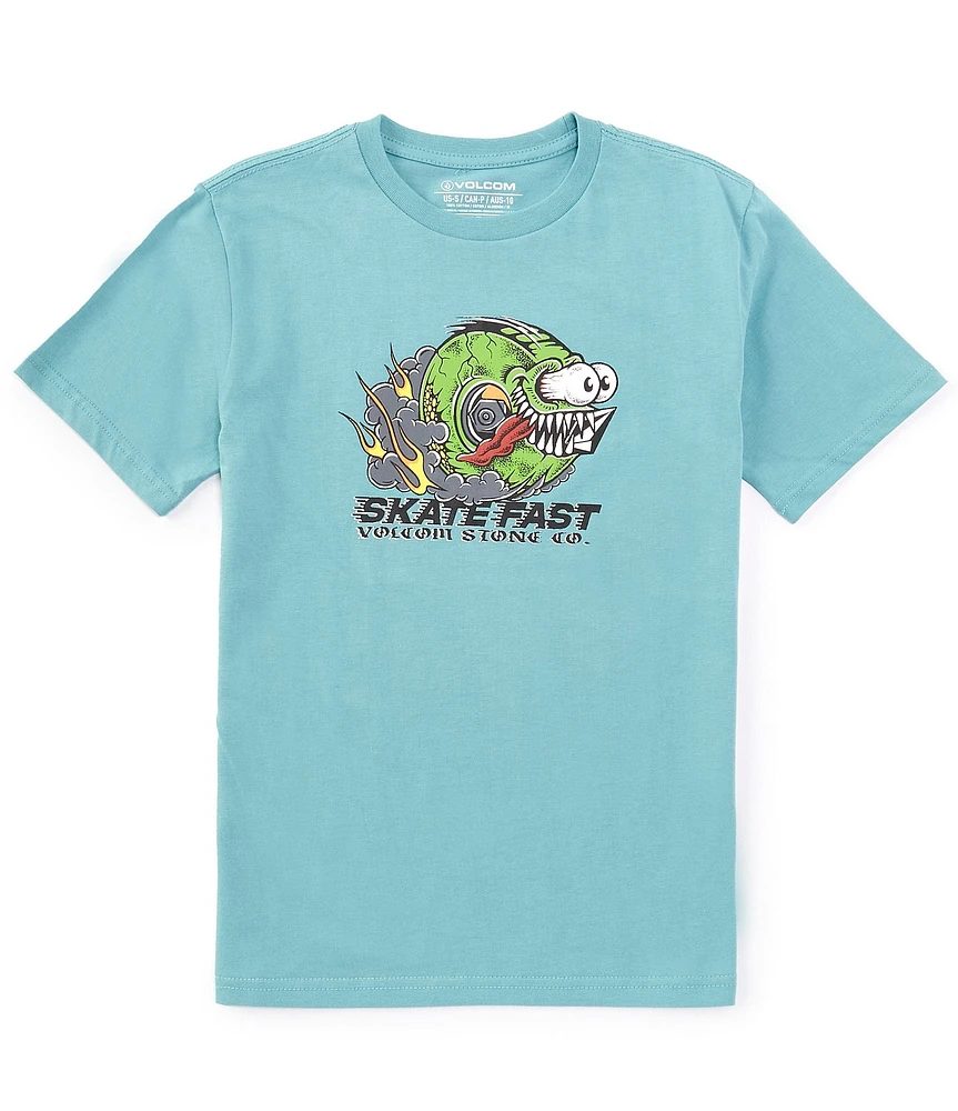 Volcom Big Boys 8-20 Short Sleeve Skatefast Graphic T-Shirt