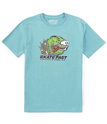 Volcom Big Boys 8-20 Short Sleeve Skatefast Graphic T-Shirt