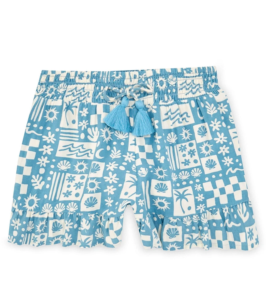 Volcom Big Girls 7-16 Hangin' Loose Printed Ruffle Hem Shorts