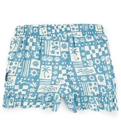 Volcom Big Girls 7-16 Hangin' Loose Printed Ruffle Hem Shorts