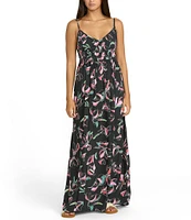 Volcom Dream In Bloom Sleeveless Maxi Dress
