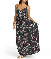 Volcom Dream In Bloom Sleeveless Maxi Dress