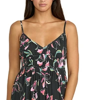 Volcom Dream In Bloom Sleeveless Maxi Dress
