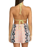 Volcom Funtastical Mixed Media Printed Gauze Shorts