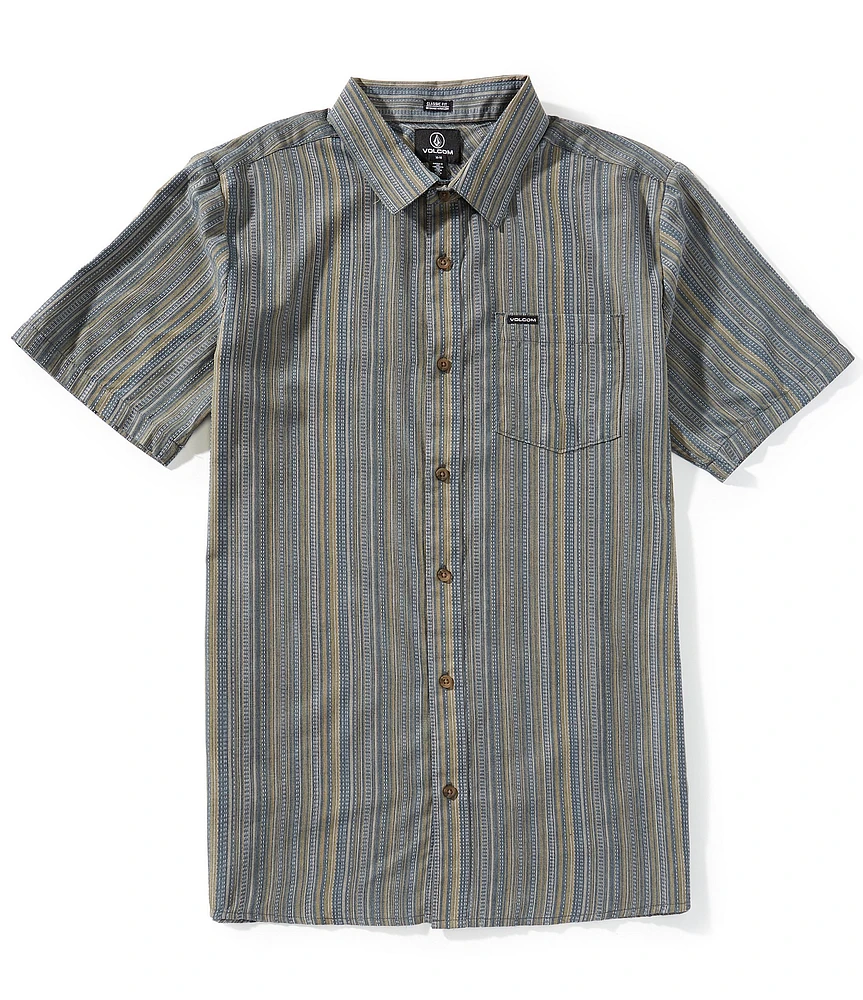 Volcom Jahstripe Short Sleeve Woven Shirt