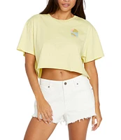 Volcom Just A Trim Cropped Graphic T-Shirt