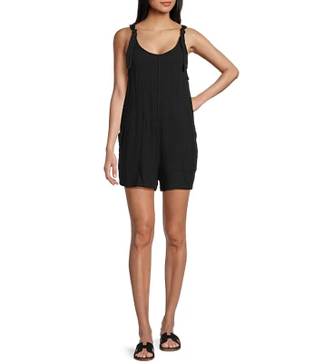 Volcom Lil Gauze Tie Strap Romper