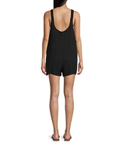 Volcom Lil Gauze Tie Strap Romper