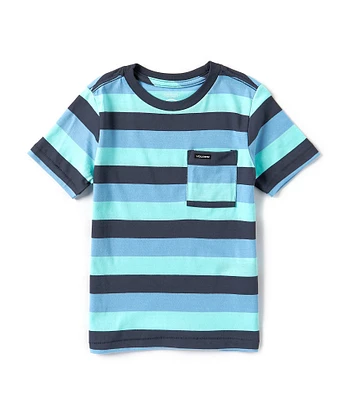 Volcom Little Boys 2T-7 Short Sleeve Knowstone Pocket Crew T-Shirt