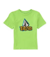 Volcom Little Boys 2T-7 Short Sleeve Sticker Stamp T-Shirt